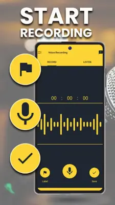 Background Audio Recorder android App screenshot 4